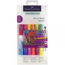Image of Faber Castell Gelatos Mix & Match 15 Pieces Water-soluble Crayons - Brights