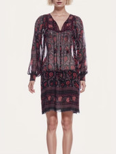 NWOT Ulla Johnson Aida 100% Silk Floral Print Dress