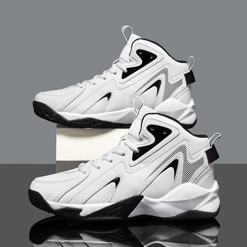 Herren High Top große Basketballschuhe rutschfestes verschleißfestes Turnschuhe - Bild 2 von 17