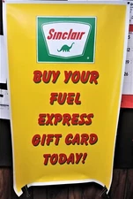 VTG SINCLAIR OIL COMPANY STATION POSTER 28" X 44" CIRCA 7/2001