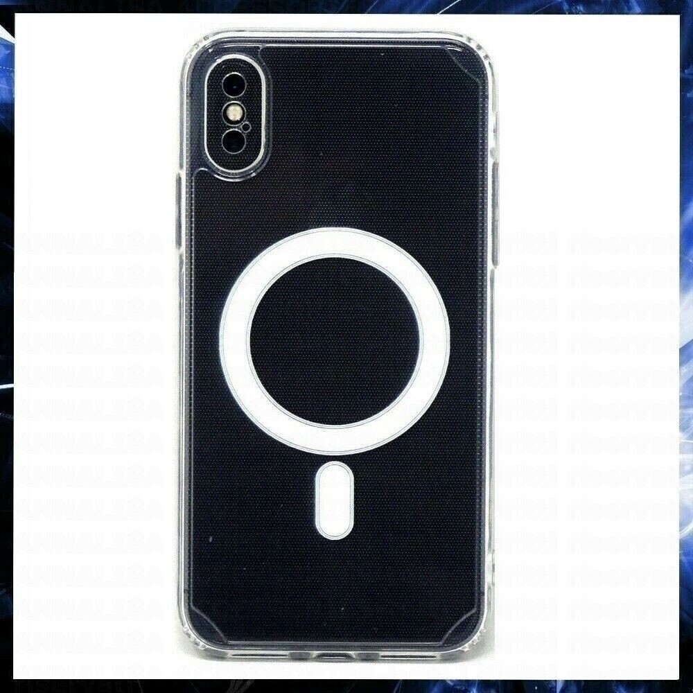 MAGSAFE CASE For APPLE IPHONE XS CLEAR MAGNETIC SHOCKPROOF