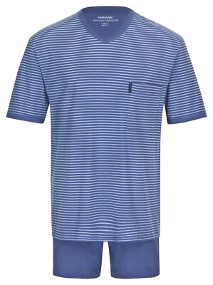 AMMANN Herren Shorty Schlafanzug kurz  9246 Gr. 48 50 52 54 56 58 60 62 64