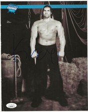 The Great Khali wrestler REAL SIGNED Mag Pinup Photo #1 JSA COA WWF WWE