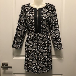 zara black and white floral dress