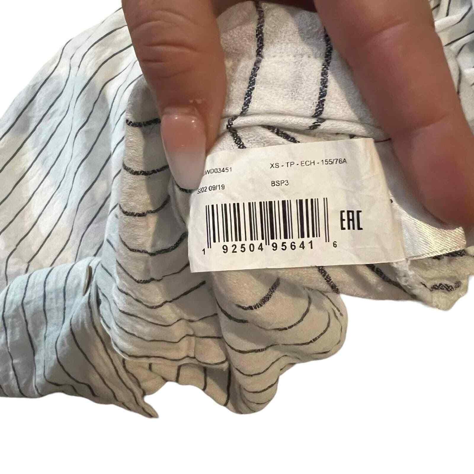 ROXY Striped Pattern Button Front Spaghetti Strap… - image 5