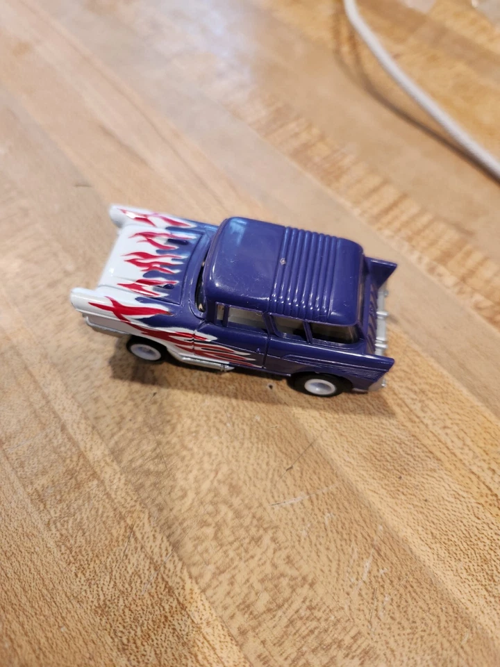 RARO 1988 TOMY EXPLODING NOMAD Chevy Flamed AFX Slot Car Foto 2 de 3