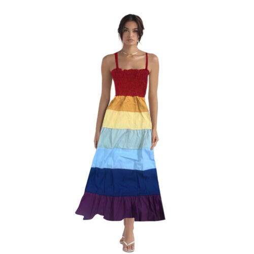 DHL Familie Passende Kleidung Mutter Tochter Kleider Frauen Floral Strand Sommer - Bild 25 von 31