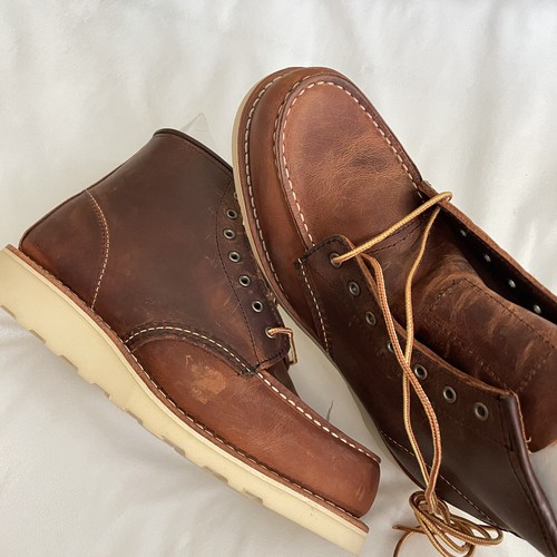 Botas Red Wing 6" Clásicas Moc 3428 8.5B Cobre Ásperas y Resistentes - Imagen 4 de 8