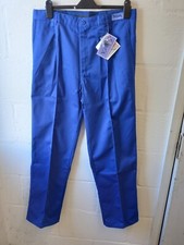 Vespa Royal Blue / Sapphire Work Trousers 34R 34" Waist 31" Leg Teflon Coated