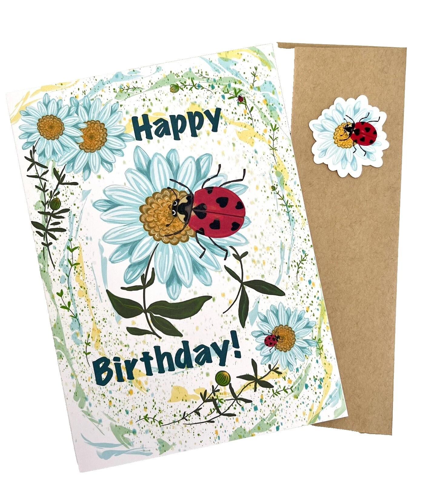 Cartões e convites de aniversário com flores