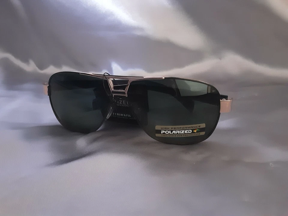 Gafas de sol estilo aviador PARA HOMBRES POLARIZADAS NUEVAS CON ETIQUETAS Foto 2 de 3