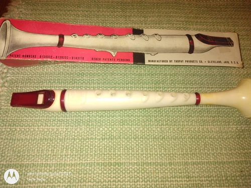 Vintage The Thompson FLUTOPHONE Flute Musical Instrument Trophy Product