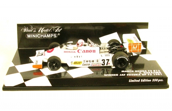 Minichamps March Honda F2 812 37 Satoru Nakajim Scale 1 43 For Sale Online Ebay