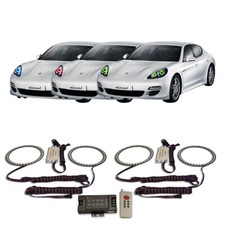 RGB Multi Color RF Headlight Halo kit for Porsche Panamera 10-13