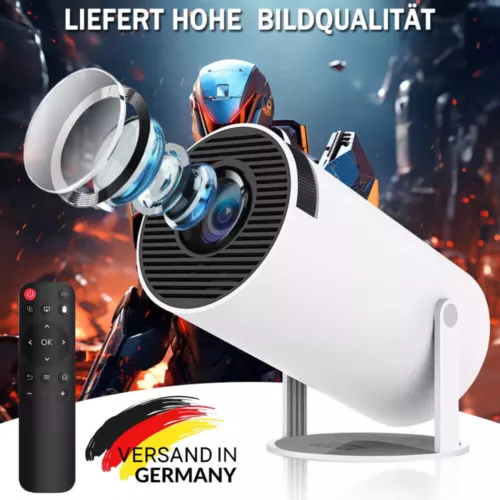 NEU Beamer Projektor PRO (Android 12) 4K UHD WiFi Bluetooth TV Heimkino DHL - Bild 2 von 18