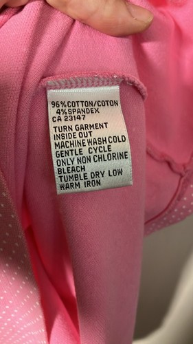Talbots Pink Polka Dot Cotton Spandex Short Sleeve Shirt Dress Polo Style Preppy - Picture 7 of 10