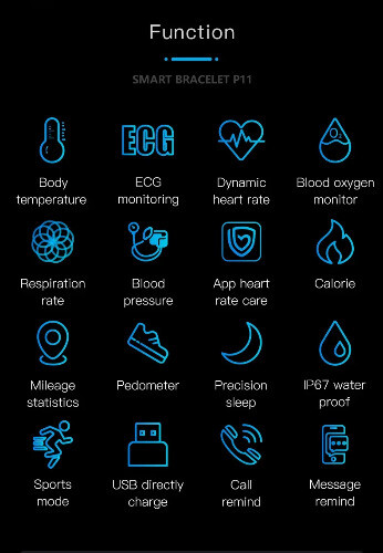 Smart Bracelet Smartwatch Smart Wristband Waterproof Activity Tracker - 第 10/14 張圖片