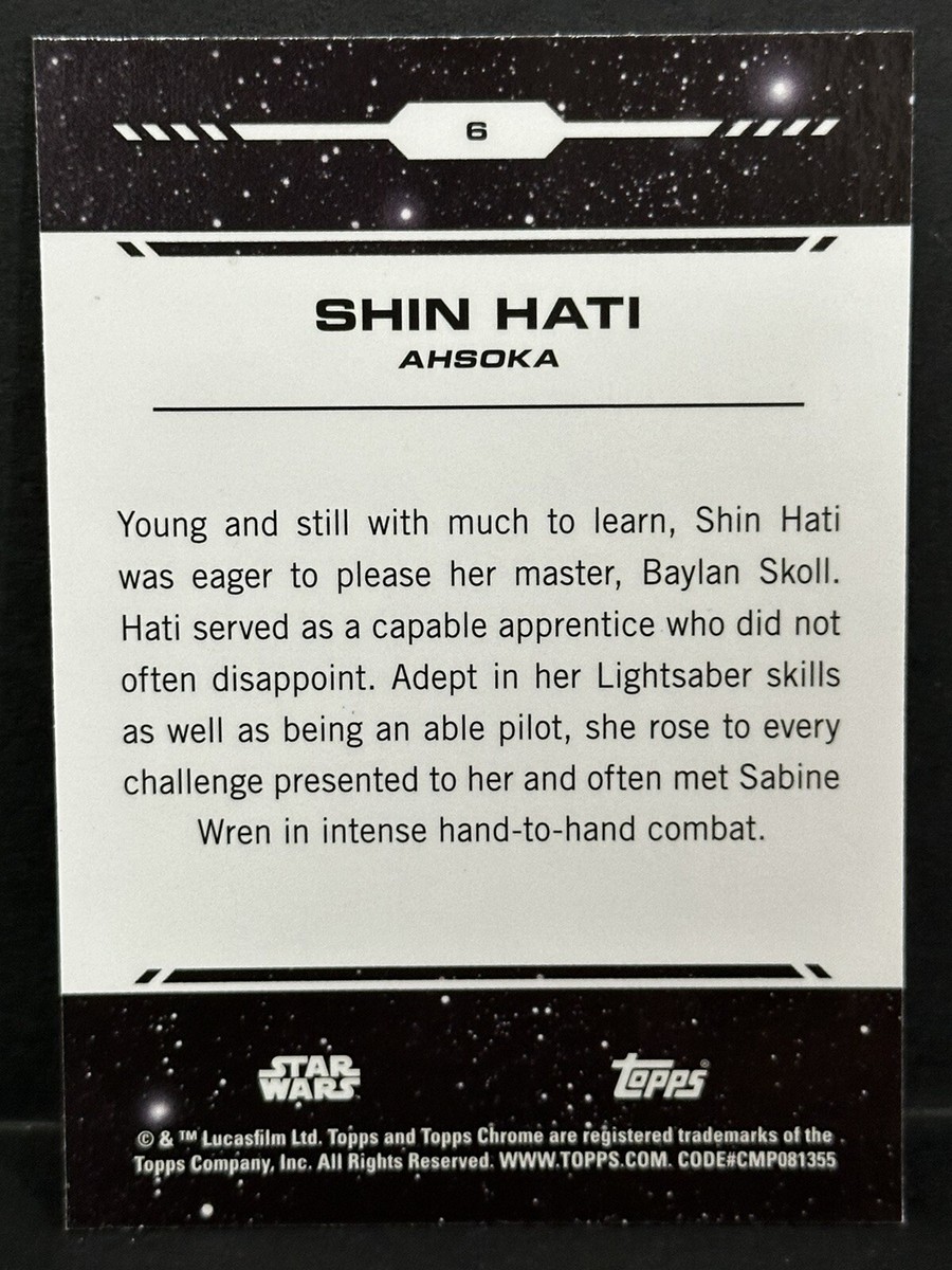 2024 Topps Chrome Star Wars #AV-6 Shin Hati Debut Blue