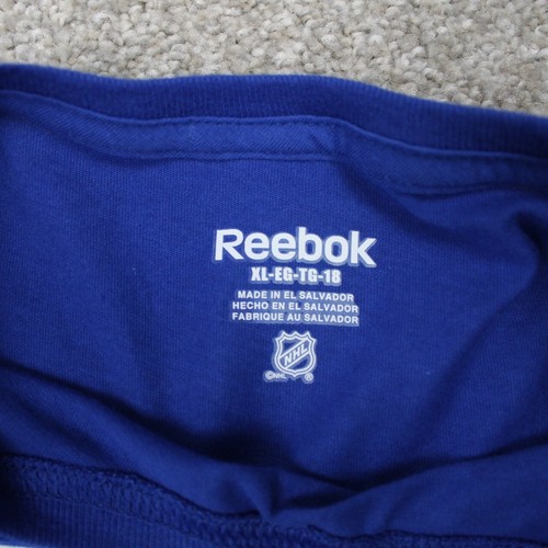 NY Rangers T-Shirt NWT Youth XL Blue Reebok NHL Face Off Apparel S/S Pullover - Picture 6 of 11