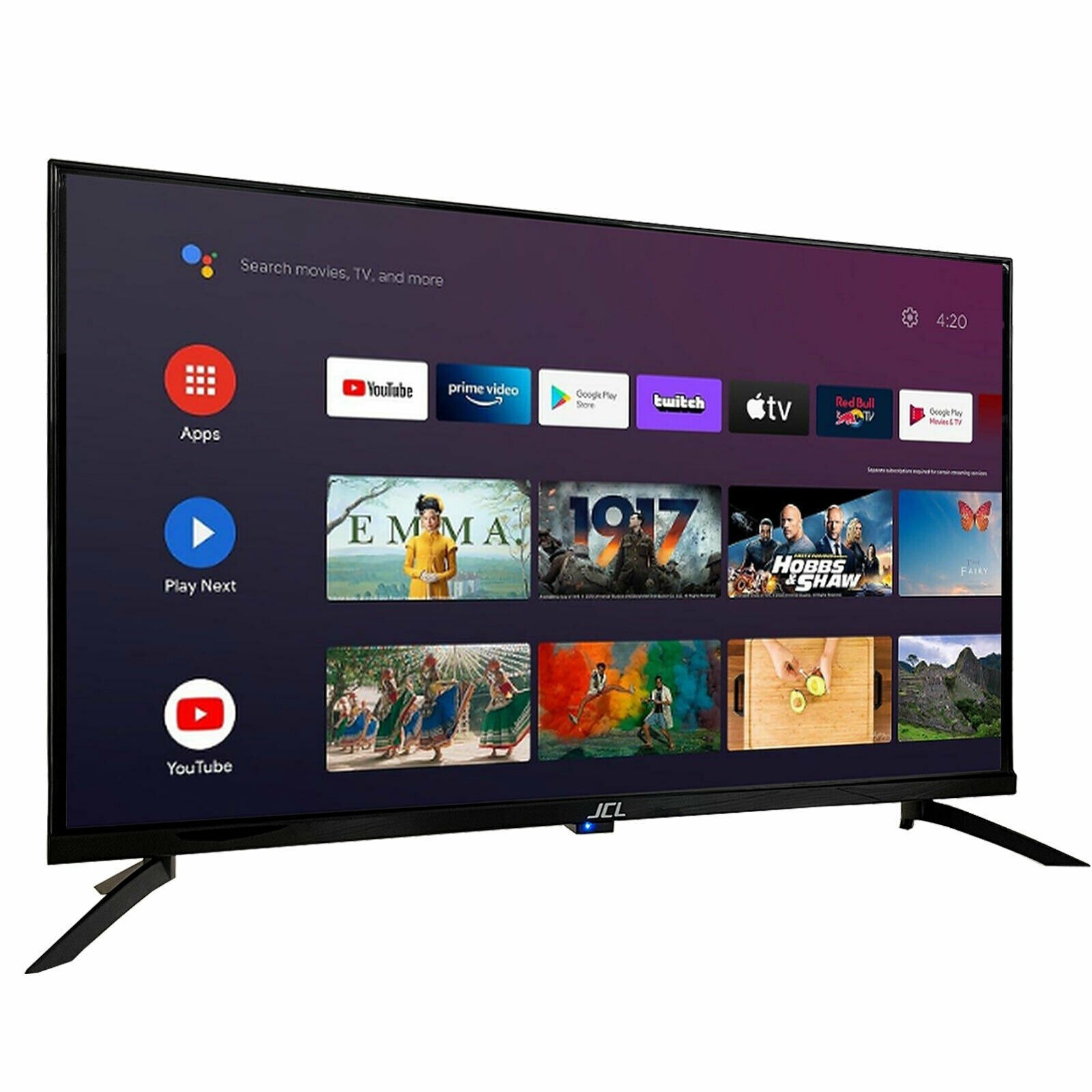 JCL Smart TV 32" FullHD Android TV Internet Netflix Prime...