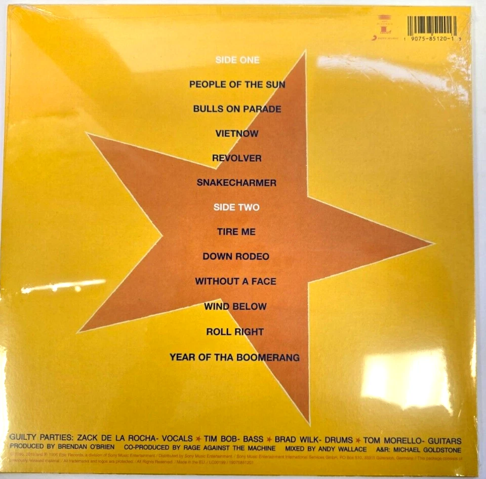 Rage Against The Machine – Evil Empire LP Album vinyl record remastered 180g US - Image 2 of 4