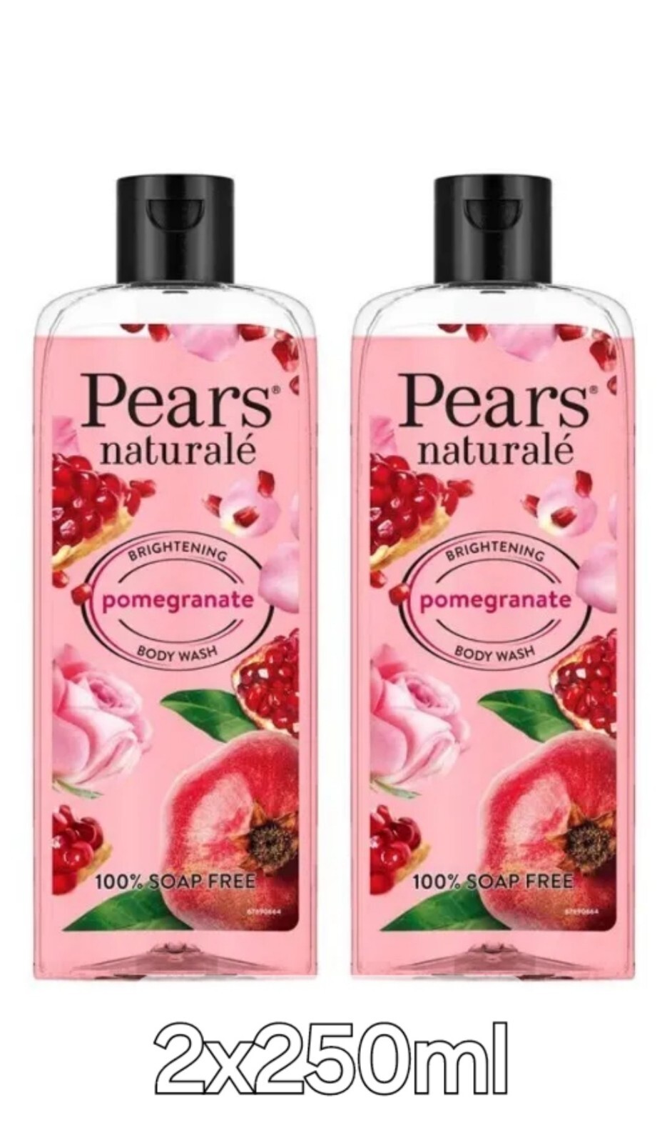 2 X Pears Naturale Body Wash Pomegranate 250ml- Pack Of 2x250ml