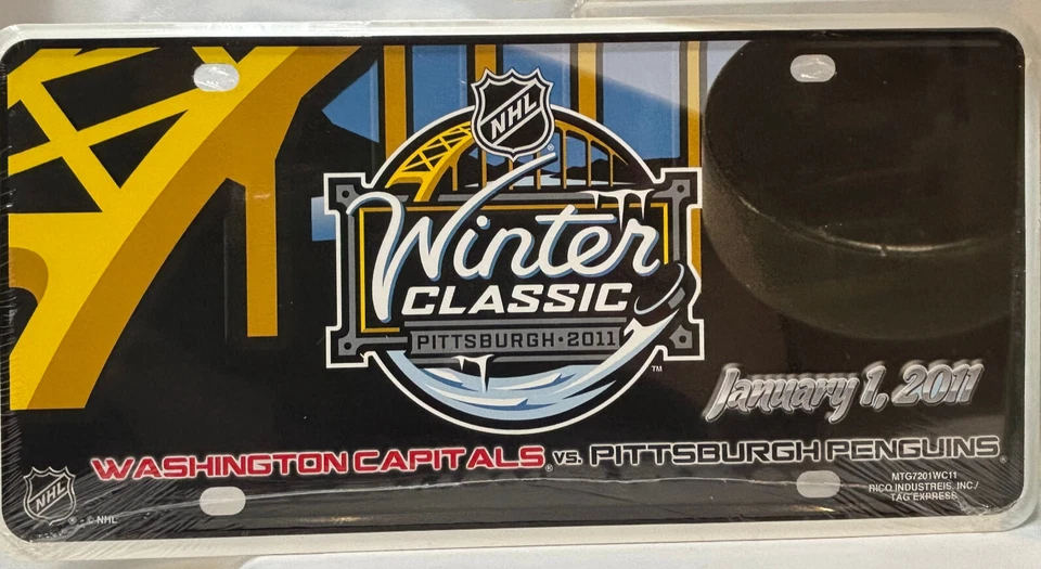 Lote de pegatinas y matrículas de los Pittsburgh Penguins NHL con Redwings y capitales Foto 3 de 4