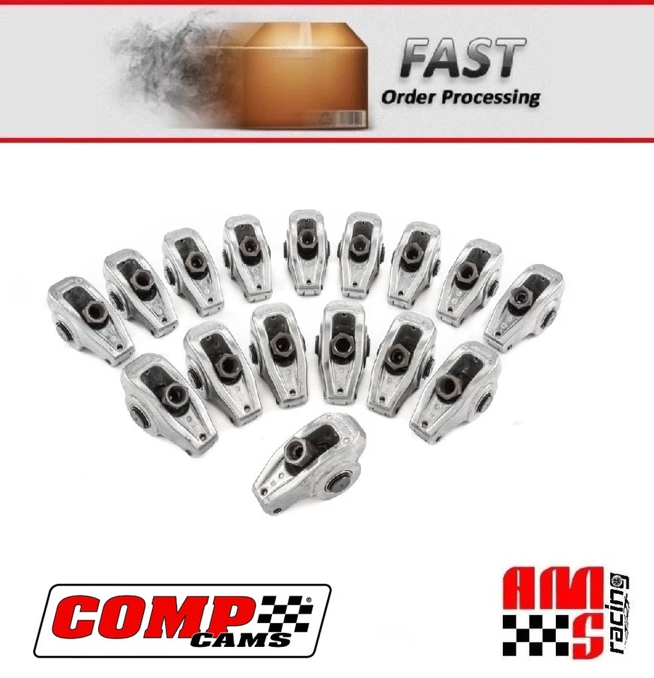 Braços oscilantes de alumínio Comp Cams 17001-16 1.5 3/8" para Chevrolet SBC 350 - Imagem 2 de 3
