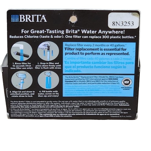 2-Pack Brita Hard Sided Water Bottle Replacement Filters - Picture 5 of 6