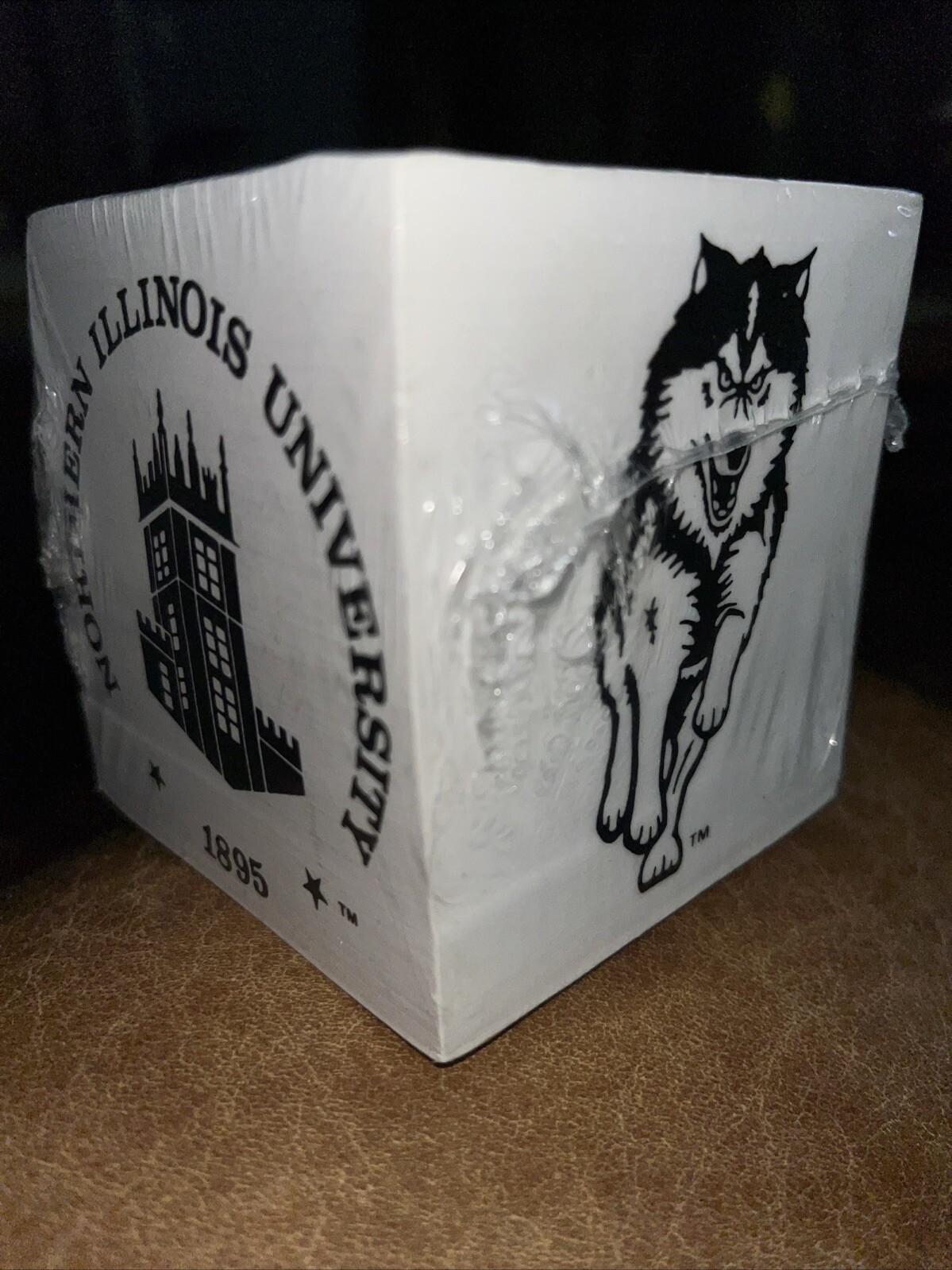 NIU Northern Illinois University Huskies Paper/Note Holder And Pen Both