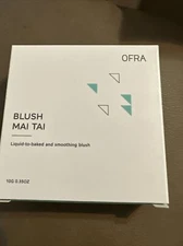 OFRA Cosmetics Blush in Mai Tai Full Size .35 oz w/ Mirror Coral Orange