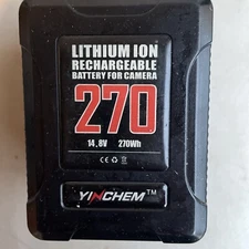 Yinchem 270Wh Lithium Rechargeable Battery For Camera