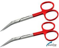 2x IRIS Scissors 4.7'' / 12 cm Serrated Surgical Dental Surgery Gum Piercing