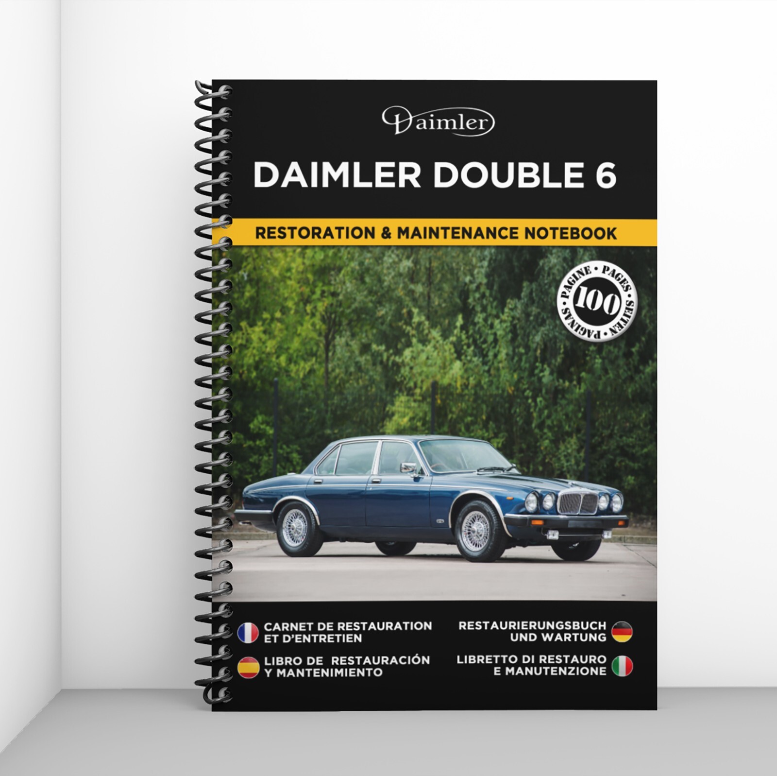 Daimler Double 6 cahier restauration entretien voiture collection