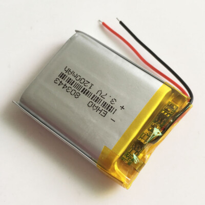 Batteria Lipo 3.7V 1200mAh 803443 – Ricaricabile Agli Ioni Di Litio Per Cellulare, GPS, MP3