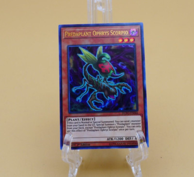 Yu-Gi-Oh TCG Predaplant Ophrys Scorpio DUPO-EN066 1st Edition Ultra Rare NM
