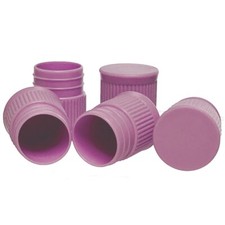 Test Tube Cap, Hollow Bottom, 16mm, Lavender, Karter Scientific 93A26 (Pack 25)