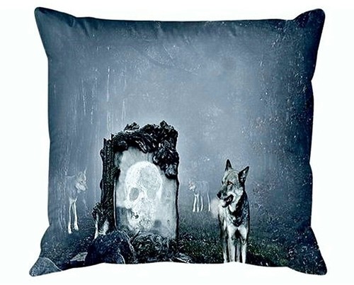 Microfaser Bettwäsche 135x200cm 2tlg Tier Wolf Guard Fantasy Totenkopf Wölfe - Bild 2 von 6