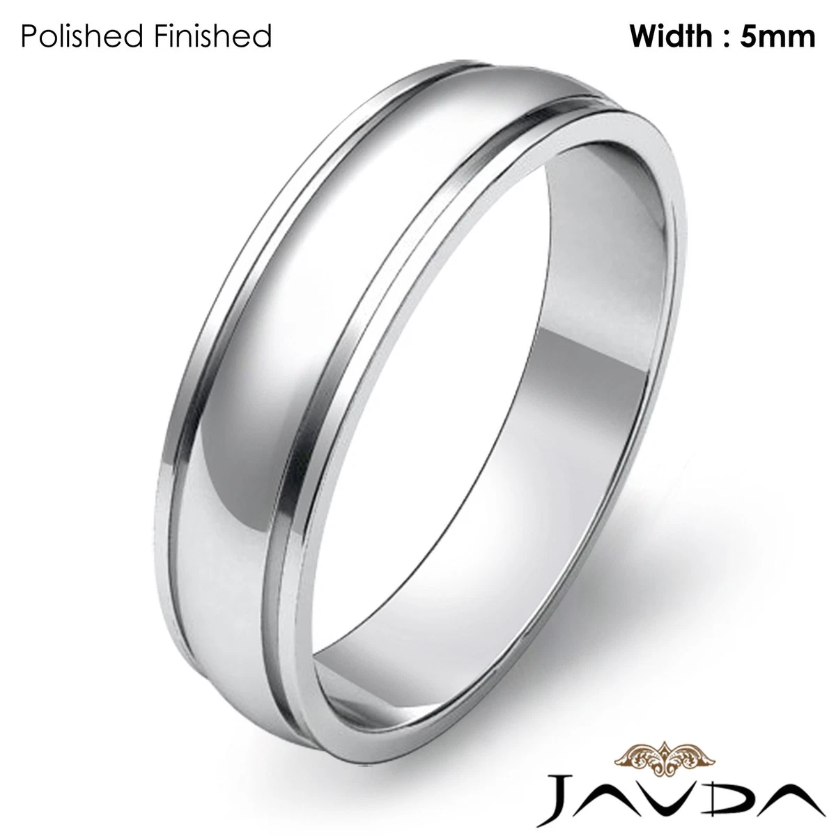 Silver Platinum Plated Men'S Rings - Mens Rings