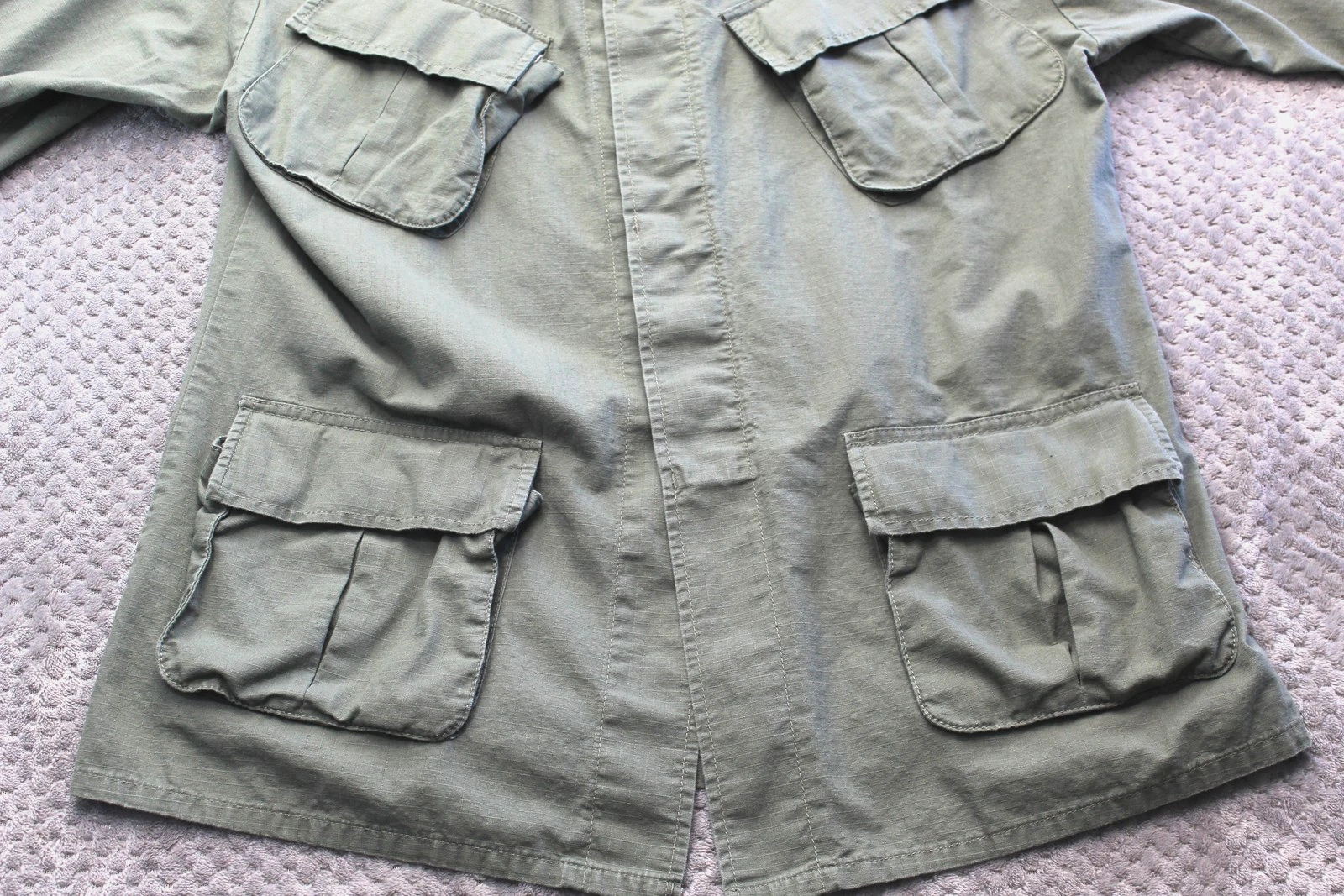Rothco Jacket Mens Medium Green BDU Ripstop Field Button Front Reproduction image 10