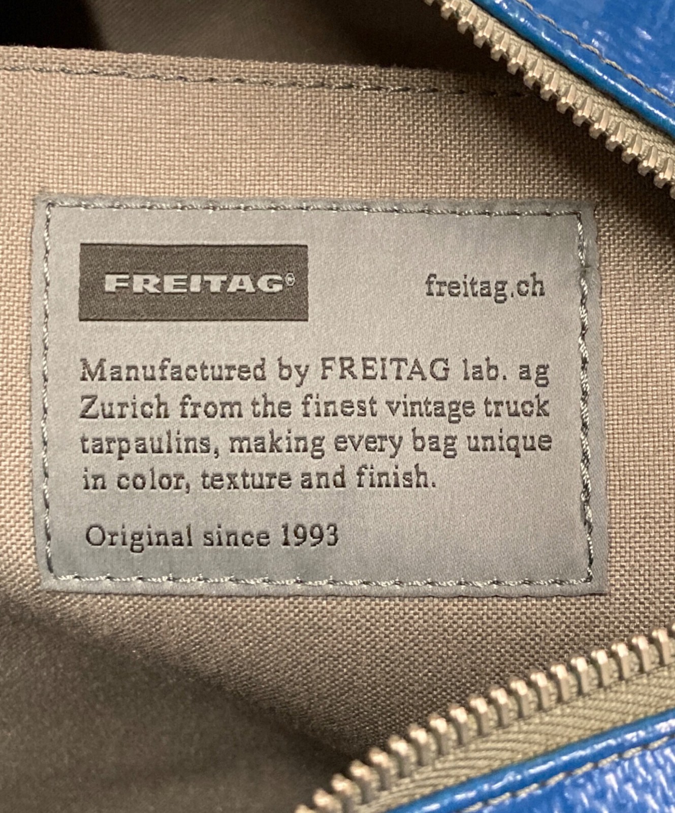 FREITAG reference R518 Verhoeven 2way Boston bag Men's blue authentic image 8