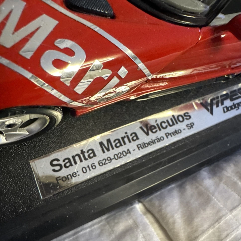 Coche BBURAGO Dodge Viper RT/10 rojo diecast escala 1:18 V-10 Santa Msria Veícules Foto 4 de 4