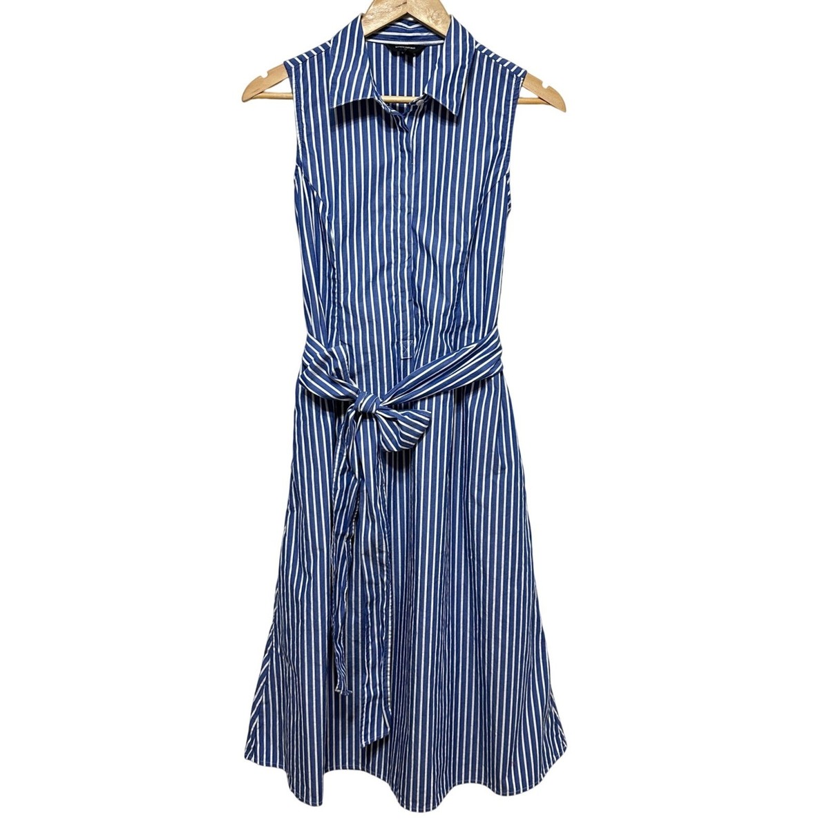 poplin cross-waist midi dress Poplin Cross-Waist Midi Dress