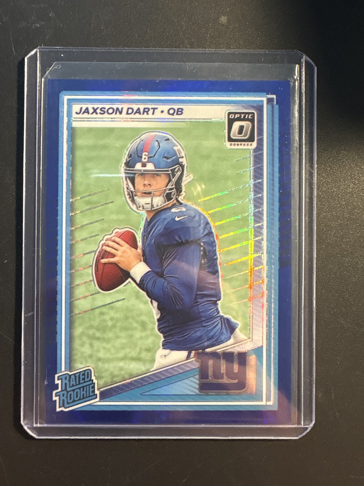2025 Donruss Optic #273 Jaxson Dart Blue Hyper