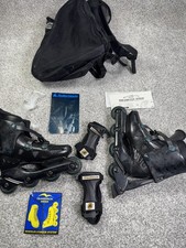 Vintage Rollerblade BravoBlade GL Inline Skates 27.0 Men's 72mm Bag Pads Manual