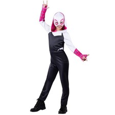 Marvel Spiderman Kids Ghost Spider Gwen Halloween Costume 6 6X Small Jazwares