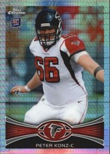 Refractores de prisma cromados Topps 2012 #96 Peter Konz/216 FB