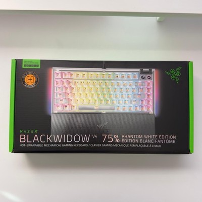 Razer BlackWidow V4 75% RGB Mechanical Gaming Keyboard, Phantom White