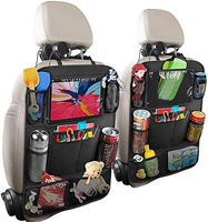 Auto RüCkenlehnenschutz, 2 StüCk, Kinder RüCksitz Organizer, Schwarz