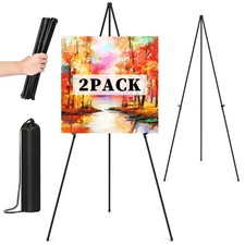 Easel Stand for Sign, 63" Portable Easels Stand for Display, Lightweight Adju...